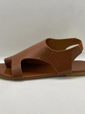 Casual Flat Textured Open-Toe Summer Sandals - Image 2