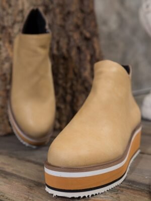 Casual Platform Wedge Ankle Boots - Image 11