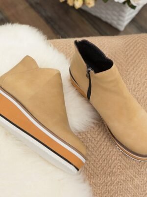 Casual Platform Wedge Ankle Boots - Image 14