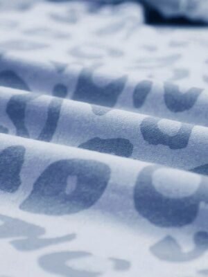 Casual Regular Fit Leopard V Neck Long Sleeve Pajama Set - Image 18