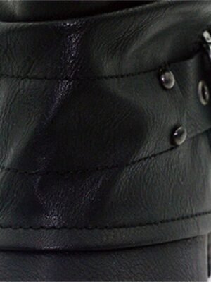 Casual Retro Studded Straps Round Toe Ankle Boots - Image 3