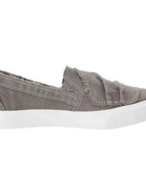 Casual Slip-On Canvas Sneakers with Button Detail - Image 6