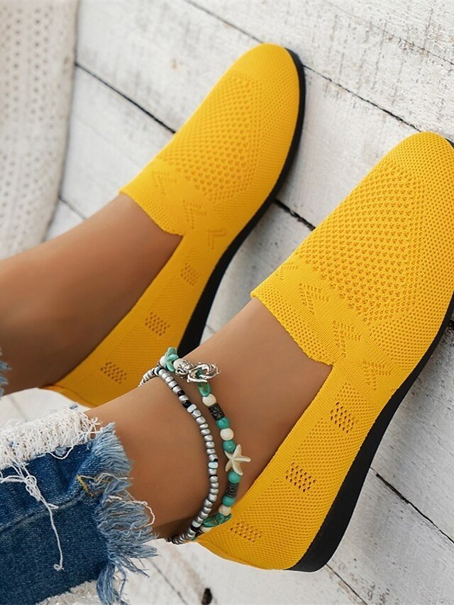 Casual Slip-On Navy Knit Loafers - Image 18