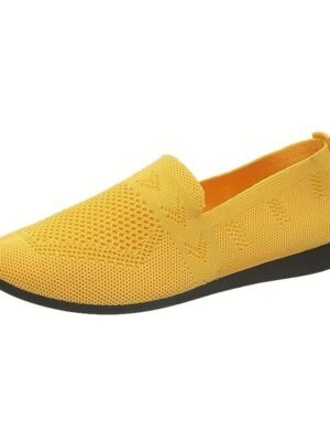 Casual Slip-On Navy Knit Loafers - Image 19