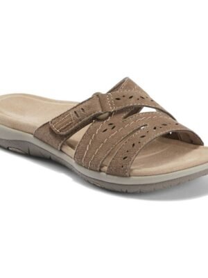 Casual White Adjustable Strap Comfortable Sole Slide Sandals - Image 11