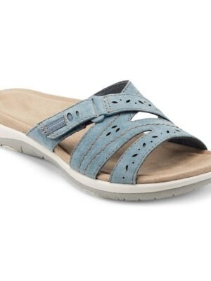 Casual White Adjustable Strap Comfortable Sole Slide Sandals - Image 12