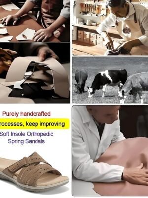 Casual White Adjustable Strap Comfortable Sole Slide Sandals - Image 8