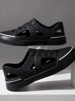 Casual White Hollow-Out Slip-On Sneakers - Image 13