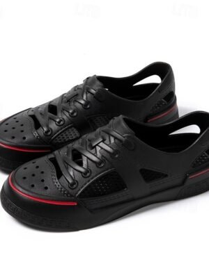 Casual White Hollow-Out Slip-On Sneakers - Image 18