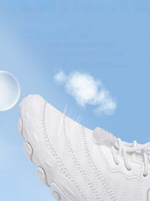 Casual Wide Fit Mesh Round Toe Quick-Dry Sneakers - Image 5