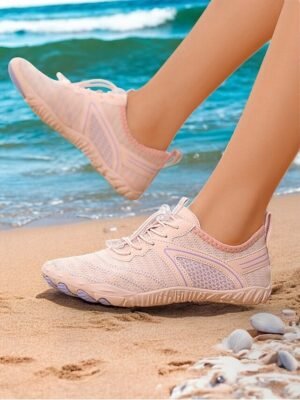 Casual Wide Fit Mesh Round Toe Quick-Dry Sneakers - Image 9