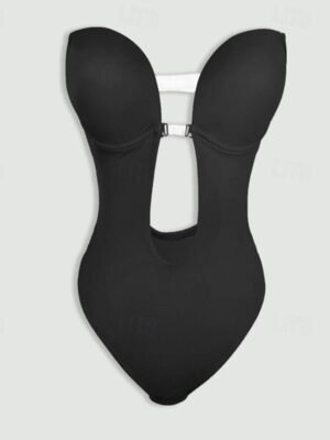 Chic Backless Tummy Control Overbust Bodysuit - Image 1