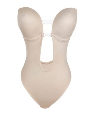 Chic Backless Tummy Control Overbust Bodysuit - Image 6