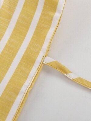 Chic Relaxed Striped Round Neck Sleeveless Short Chemise - Image 16