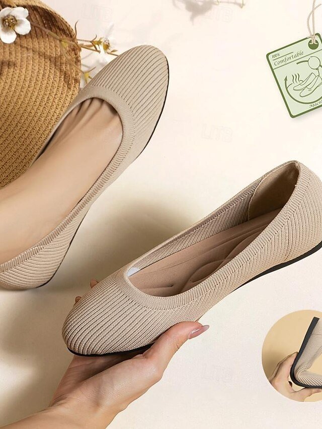 Classic Casual Striped Round Toe Flat Heel Loafer - Image 1