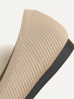 Classic Casual Striped Round Toe Flat Heel Loafer - Image 10