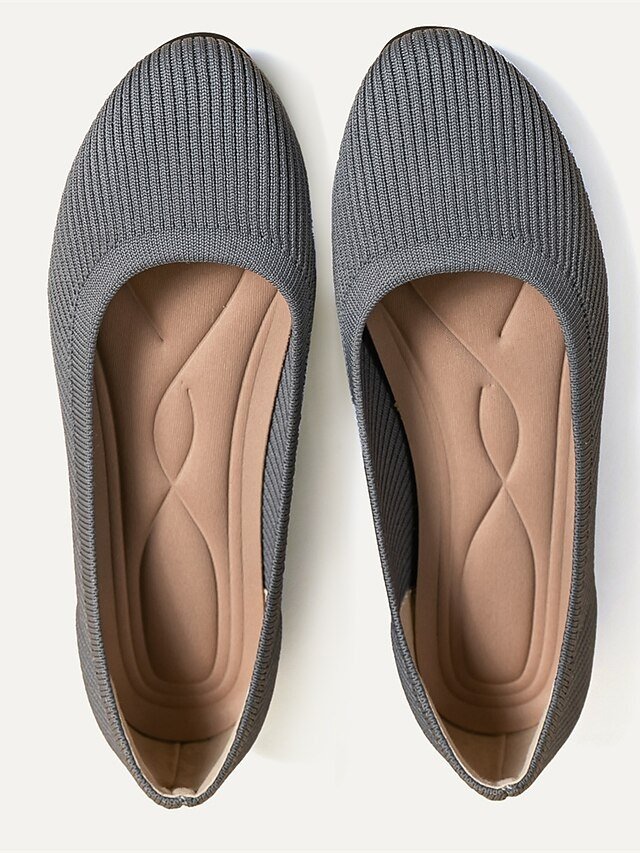 Classic Casual Striped Round Toe Flat Heel Loafer - Image 15