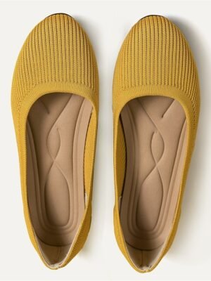 Classic Casual Striped Round Toe Flat Heel Loafer - Image 16