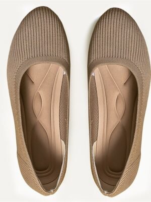 Classic Casual Striped Round Toe Flat Heel Loafer - Image 19