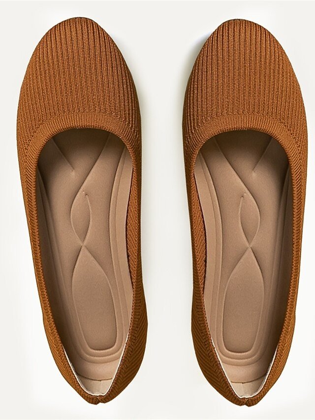 Classic Casual Striped Round Toe Flat Heel Loafer - Image 20