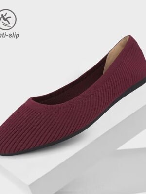 Classic Casual Striped Round Toe Flat Heel Loafer - Image 6