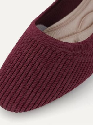 Classic Casual Striped Round Toe Flat Heel Loafer - Image 8