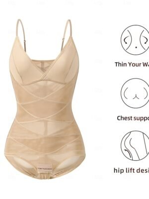 Elegant Backless Lace Overbust Corset Bodysuit - Image 7