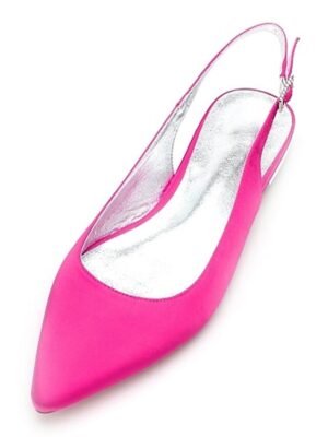 Elegant Navy Blue Slingback Pointed Toe Heels - Image 14