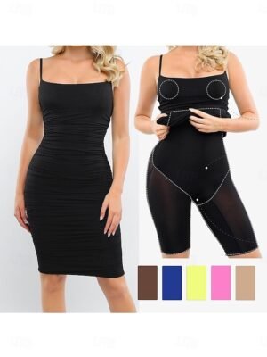 Elegant Shapewear Mesh Solid High Waist Brief - Image 3