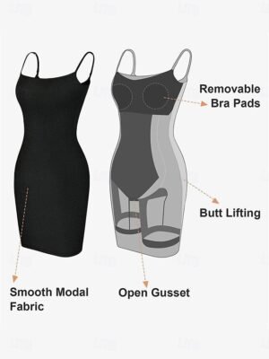 Elegant Shapewear Mesh Solid High Waist Brief - Image 5