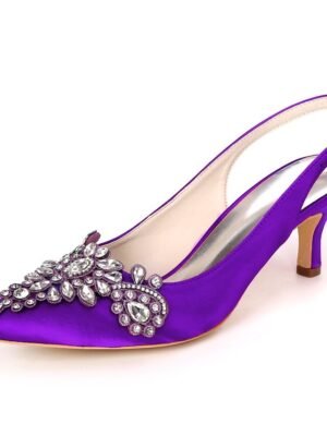 Elegant Slingback Crystal Embellished Heels - Image 11