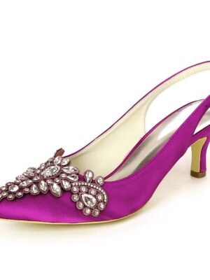 Elegant Slingback Crystal Embellished Heels - Image 12