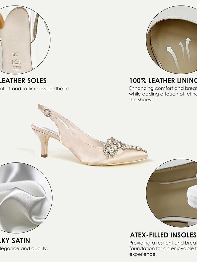 Elegant Slingback Crystal Embellished Heels - Image 2