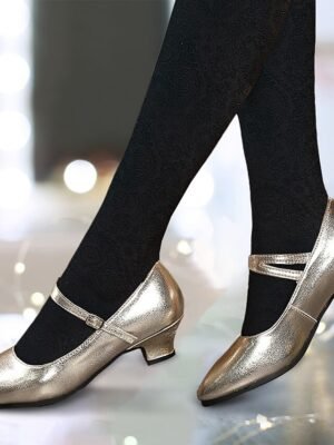 Elegant Vintage Leather Kitten Heel Mary Jane Pumps - Image 10