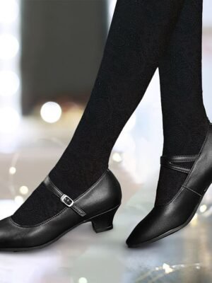 Elegant Vintage Leather Kitten Heel Mary Jane Pumps - Image 8