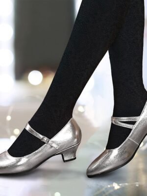 Elegant Vintage Leather Kitten Heel Mary Jane Pumps - Image 9