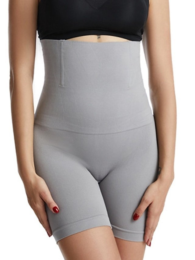 Fashion Casual High Waist Plain Shapewear Shorts - Image 2
