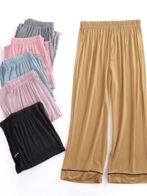 Fashion Comfort V Wire Short Sleeve Home Pajama Set - Image 13