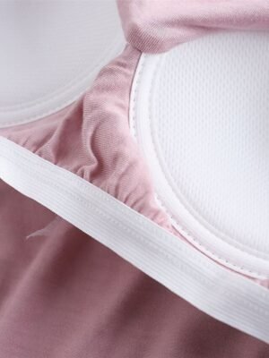 Fashion Comfort V Wire Short Sleeve Home Pajama Set - Image 17