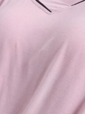 Fashion Comfort V Wire Short Sleeve Home Pajama Set - Image 21