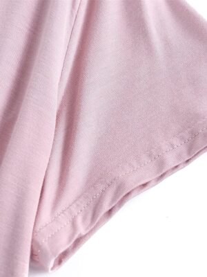 Fashion Comfort V Wire Short Sleeve Home Pajama Set - Image 22