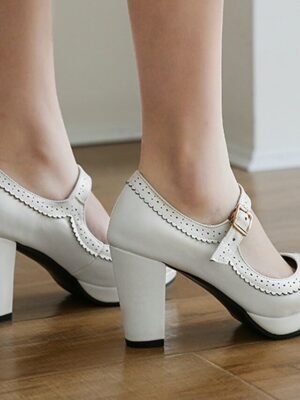 Fashion Sexy Faux Leather Stiletto Heel Round Toe Winter Boots - Image 7