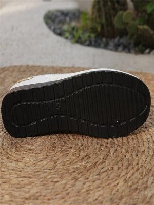 Fashion Slip-On Rhinestone Embellished Black Sneakers - Image 21