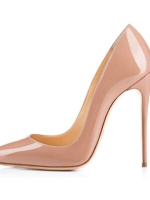 Formal Pointed-Toe Leopard Patent Leather High Heel Shoes - Image 10