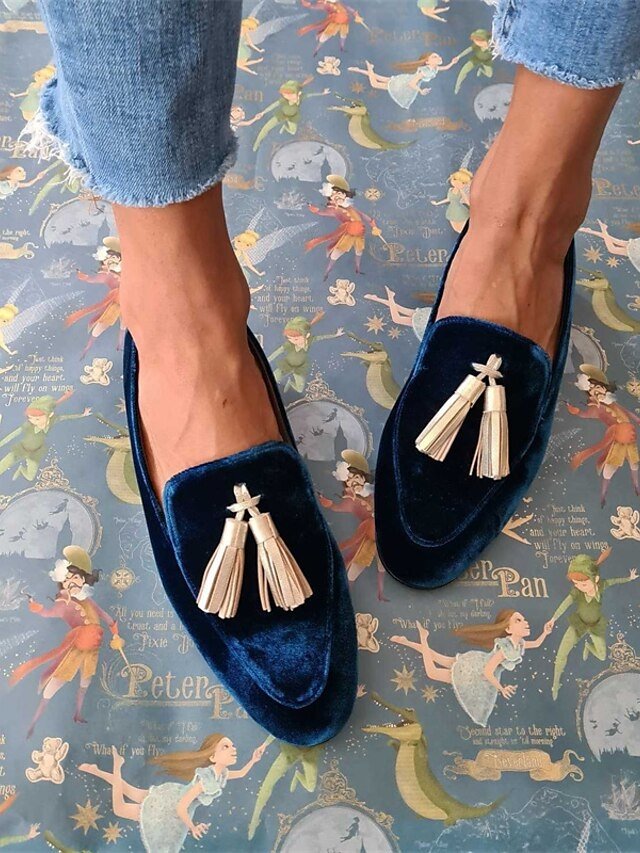Luxurious Formal Faux Suede Round Toe Loafers - Image 1