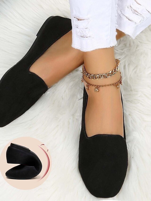 Minimalist Casual Comfort Solid Round Toe Flat Shoes - Image 1