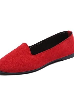 Minimalist Casual Comfort Solid Round Toe Flat Shoes - Image 15