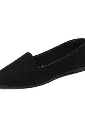 Minimalist Casual Comfort Solid Round Toe Flat Shoes - Image 17