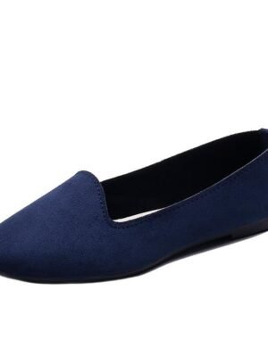Minimalist Casual Comfort Solid Round Toe Flat Shoes - Image 18