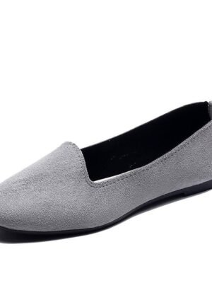 Minimalist Casual Comfort Solid Round Toe Flat Shoes - Image 19